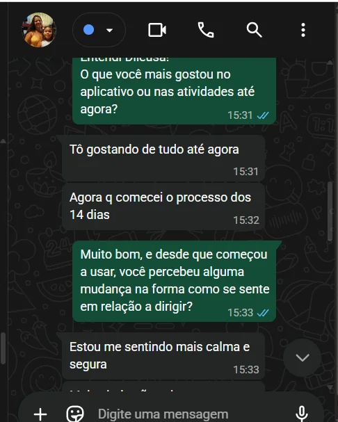 Relato real sobre se sentir mais calma e segura