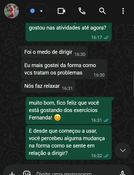 Depoimento Aluna Dona do Volante